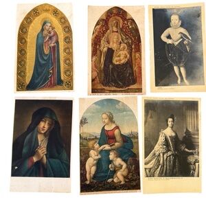 Vintage Art Postcards Set from Italy ( 17 total)